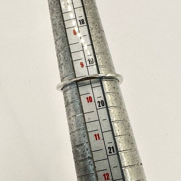 Silver heart rhinestone ring - Picture 6 of 9